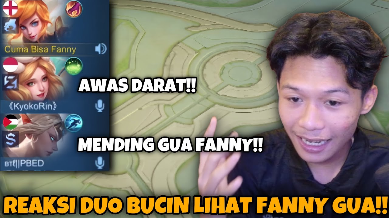 REAKSI DUO BUCIN ON MIC MELIHAT FANNY GUA!! MAIN DI LOBBY RANDOM!! - Mobile Legends