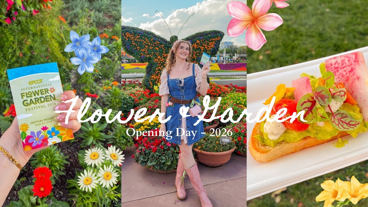 Opening Day at EPCOT’s Flower & Garden Festival 🌸 | Everything We Tried + First Impressions
