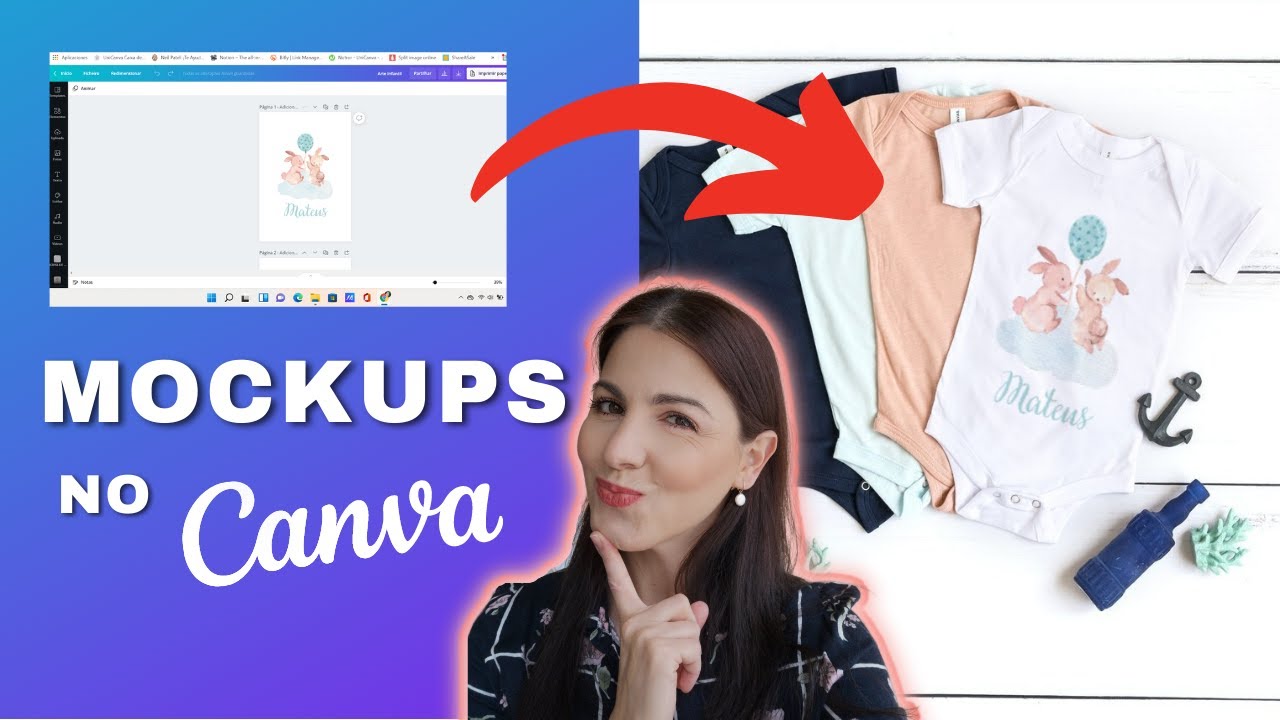Como usar MOCKUPS NO CANVA para PRODUTOS DIGITAIS