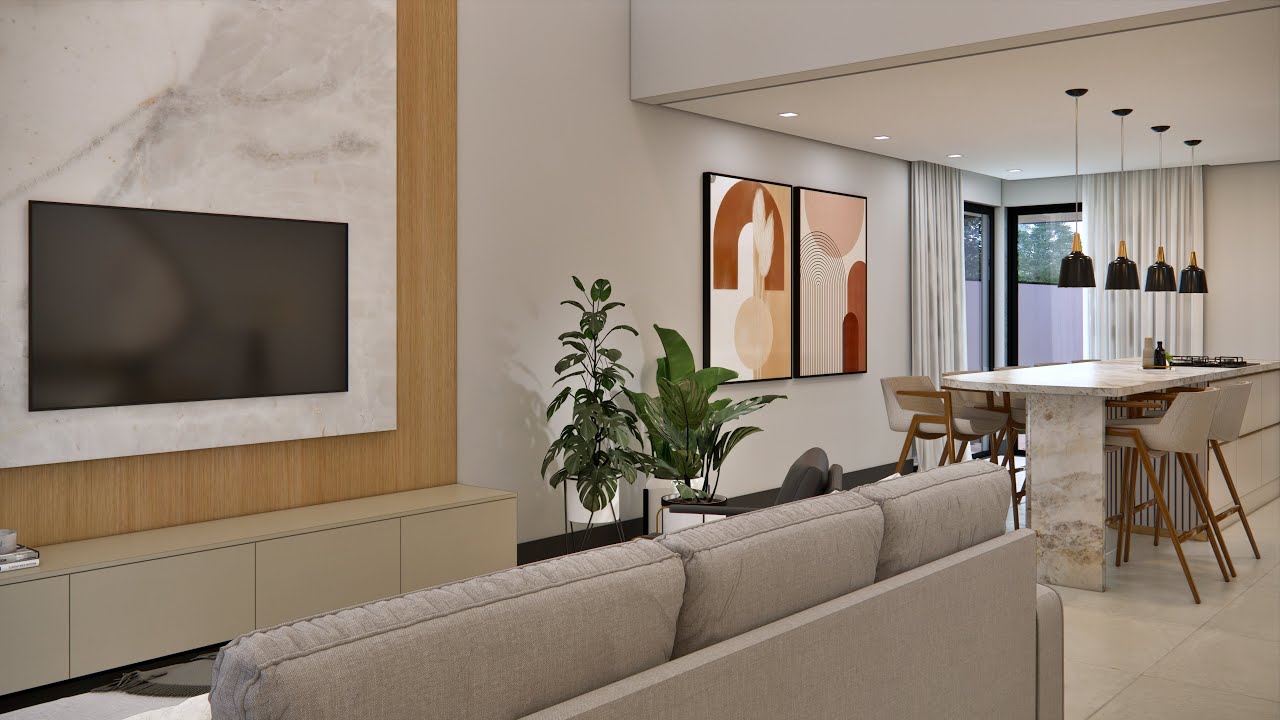 Casa moderna: um projeto elegante e funcional