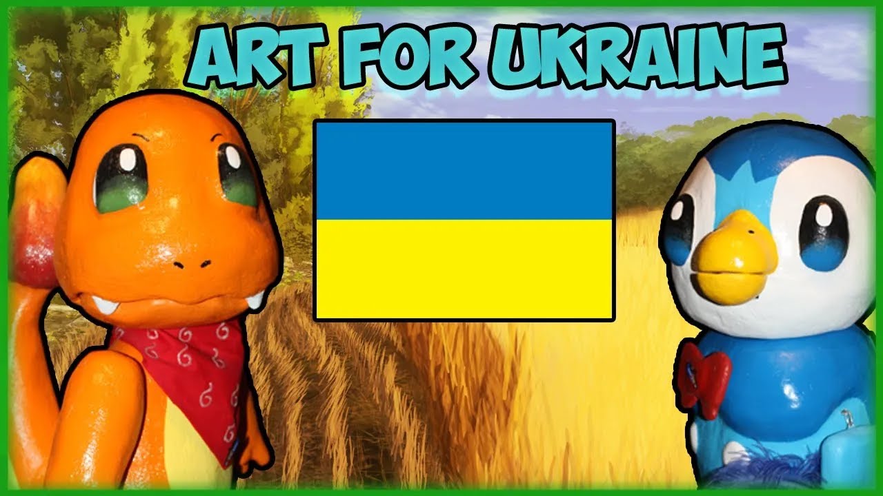 Pokemon and Digimon Make Art for Ukraine!