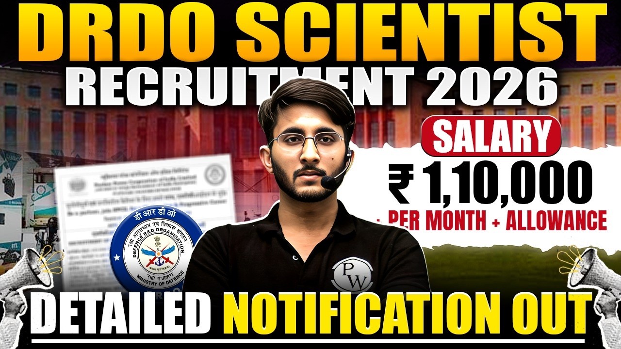 DRDO Scientist Recruitment 2026 | Salary & Allowances | Detailed Notification Out
