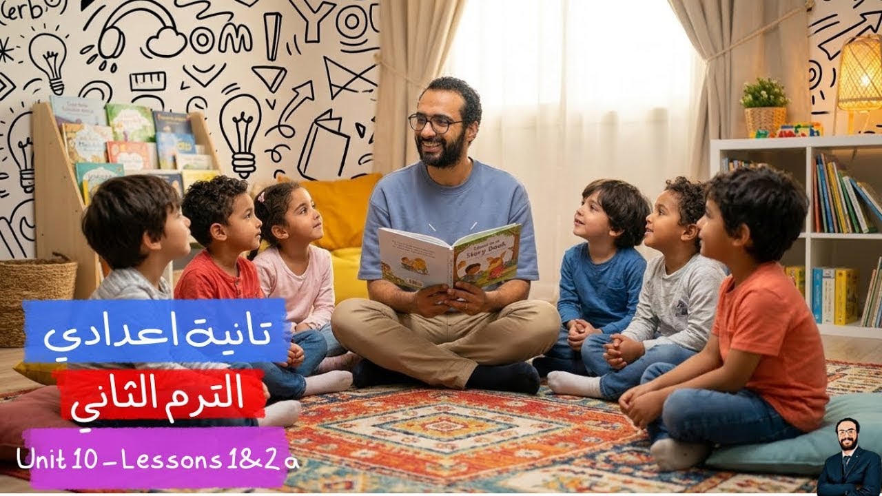 نبدأ الوحدة العاشرة | انجليزي تانية اعدادي الترم الثاني | الوحدة 10 الدرس 1 & 2 الجزء 1 بأبسط طريقة