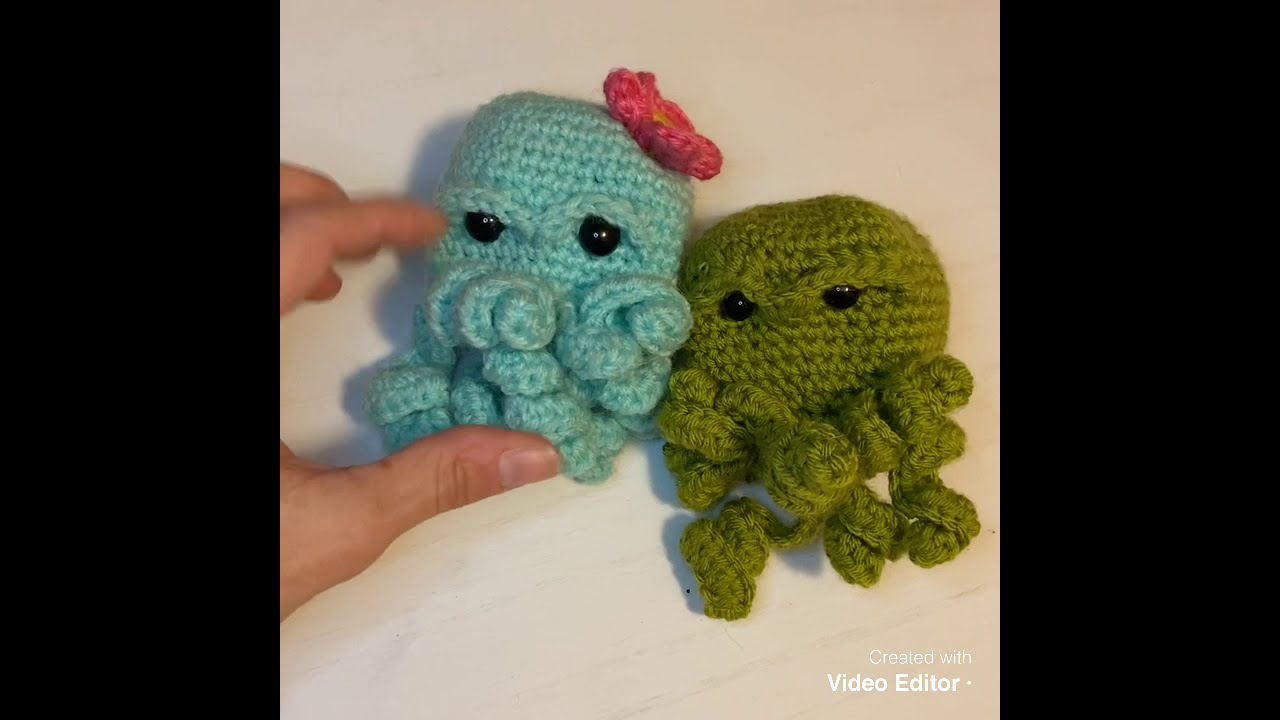 Amigurumi Cthulhu Dice Bag/ Coin Bag - Beginner Crochet Tutorial