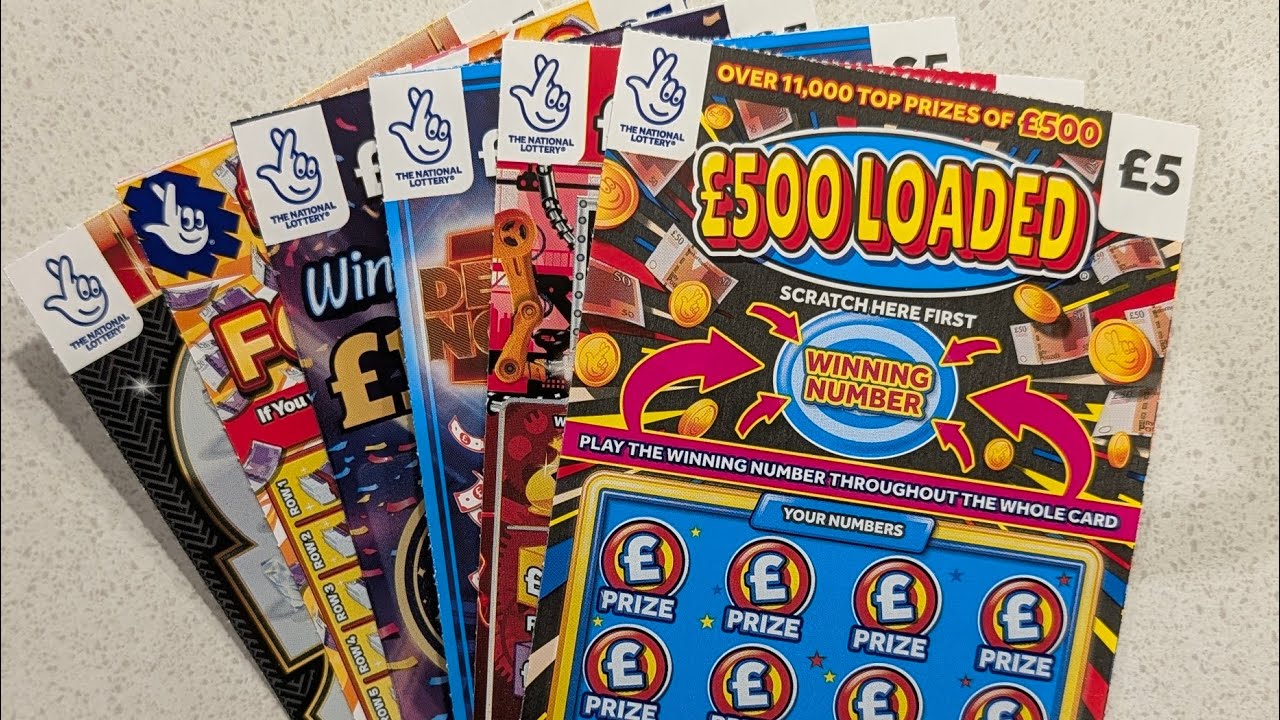 Набор лотерейных скретч-карт Allwyn National Lottery стоимостью 30 фунтов стерлингов (по 5 фунтов...