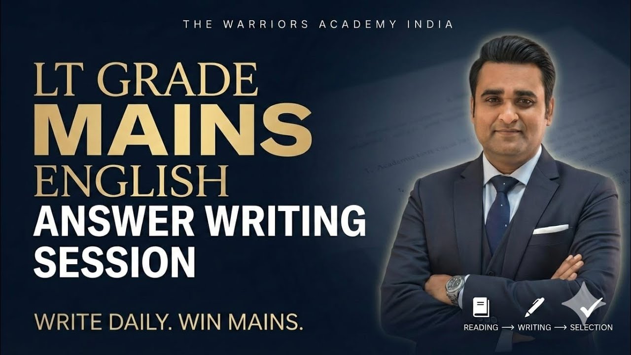 LT Grade English Mains 2026 | ANSWER WRITING SESSION | 🔥