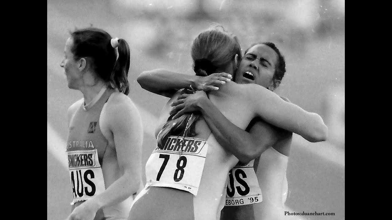 USA, Russia and Australia - women's 4x400m relay heats and finals - 1995 World Championships Sweden