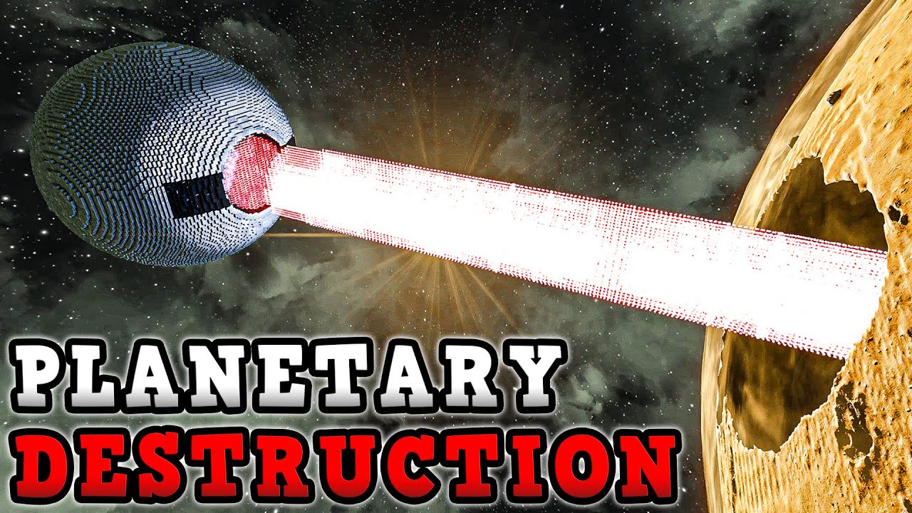 DESTROYING an ENTIRE PLANET in Space Engineers 🤯