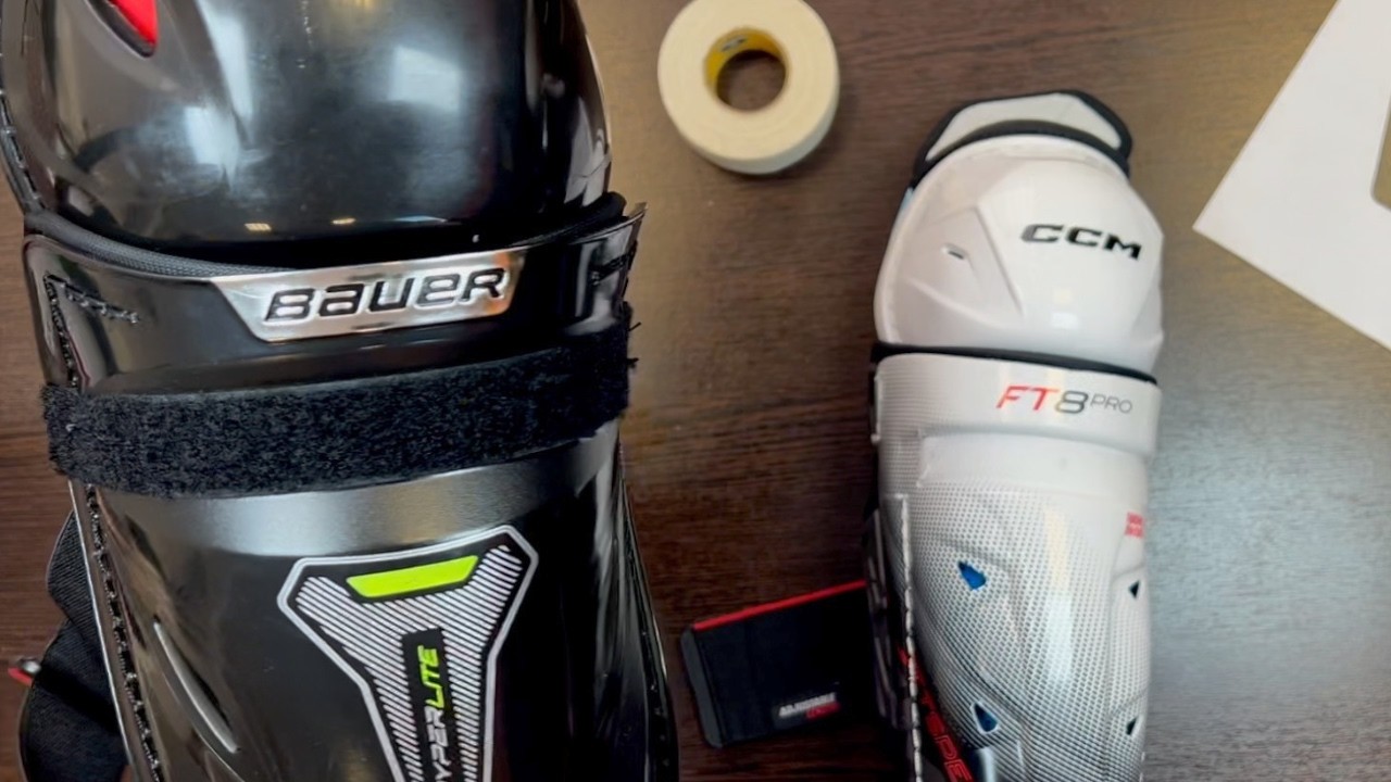 Брать щитки Bauer или CCM? Сравниваем Bauer Hyperlite и CCM FT8 Pro