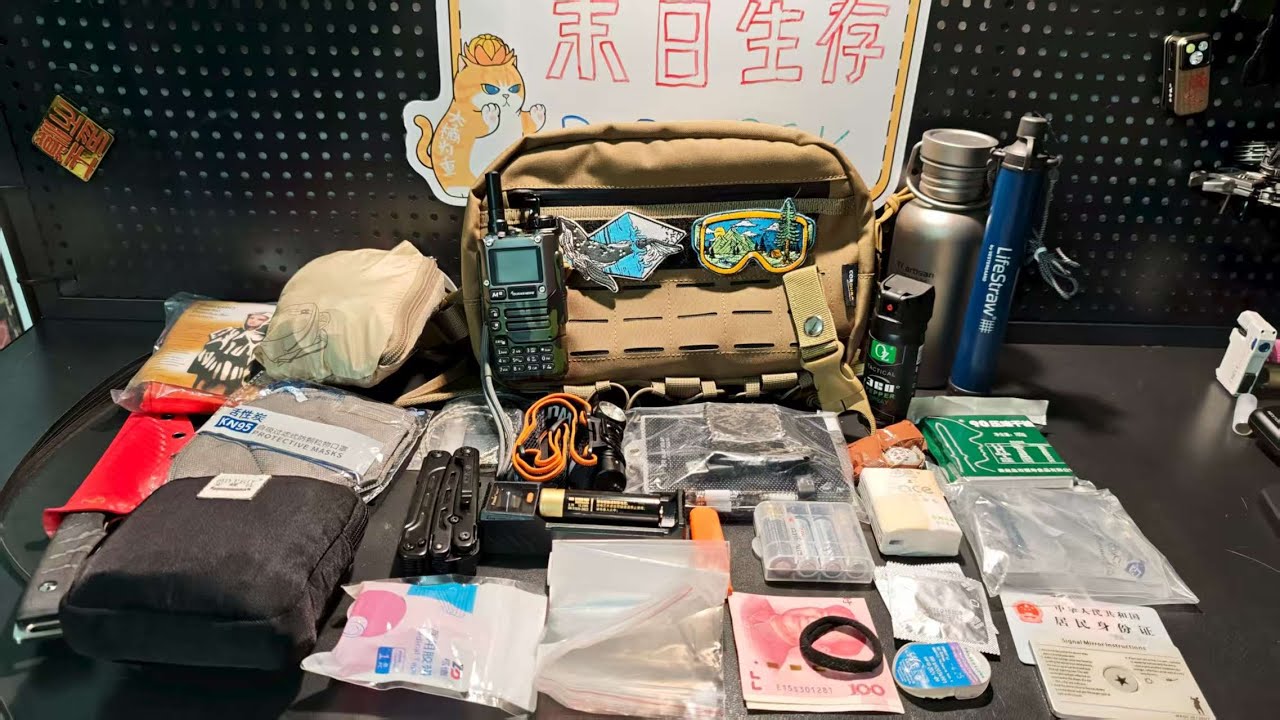 女生的应急生存胸包配置分享 bug out bag