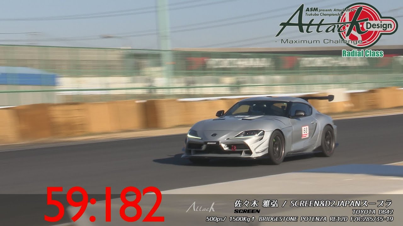 ASM presents -Attack 2021- Tsukuba Championship「佐々木 雅弘//SCREEN&D2JAPANスープラ」DB42