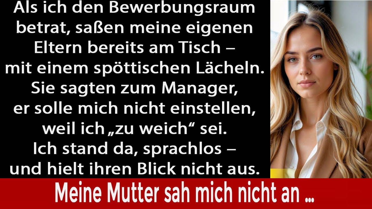 Meine Eltern lachten über meine Bewerbung – bis ich eintrat und mich als ihren neuen Chef vorstellte