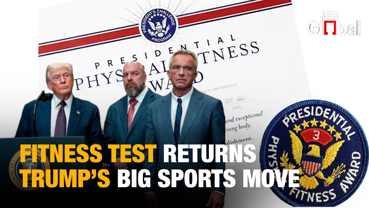 Trump Brings Back Presidential Fitness Test | Sports Stars Join Trump For Fitness Push
