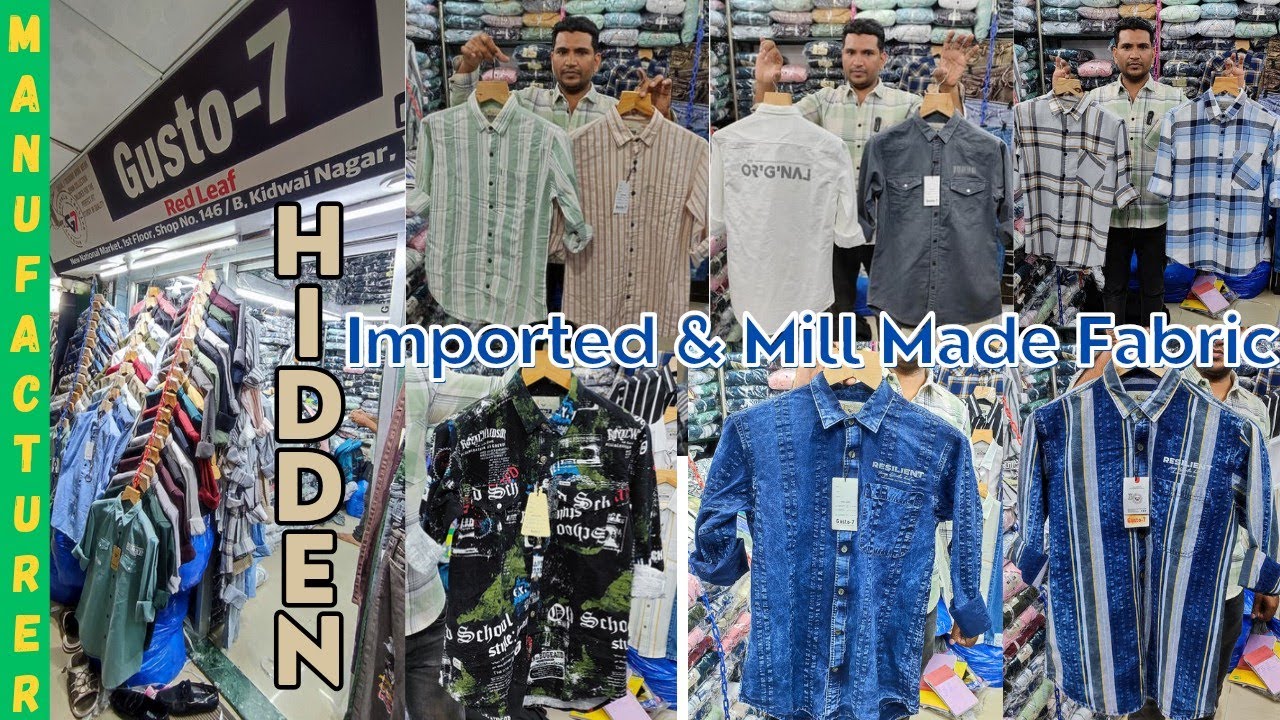 Imported & Mill Made Fabric  Shirt  Manufacturer In Mumbai Wadala / Imported Shirt Wholesale