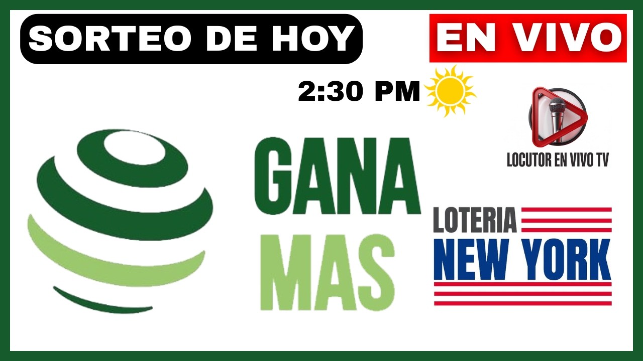Loter&iacute;a Nacional TARDE GANAMAS NEW YORK TARDE Sorteos EN VIVO de HOY Miercoles 2 de septiembre 2026