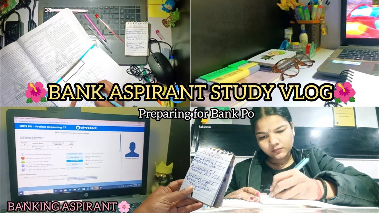 ||BANKING ASPIRANT STUDY VLOG||🎀 Production Day🌸and Mock Score📚#aspirants #study