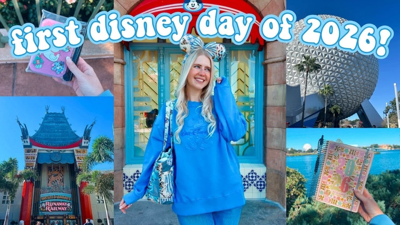 First Disney Day of 2026! 🎊 *new years goals, resolutions, & more!*