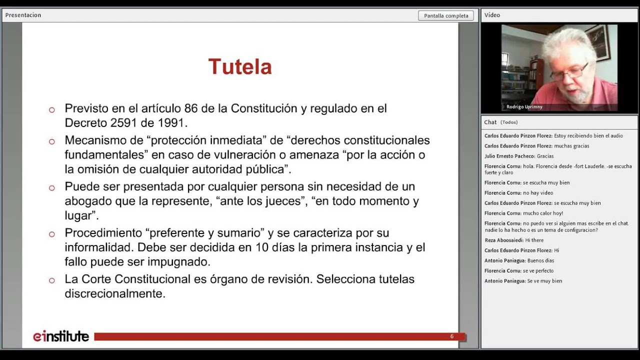 La protecci&oacute;n judicial del derecho a la salud en Colombia