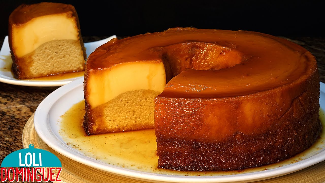 BIZCOFLAN CON QUESO O FLAN DE QUESO Y BIZCOCHO - Loli Domínguez -  Recetas - Paso a paso - Tutorial