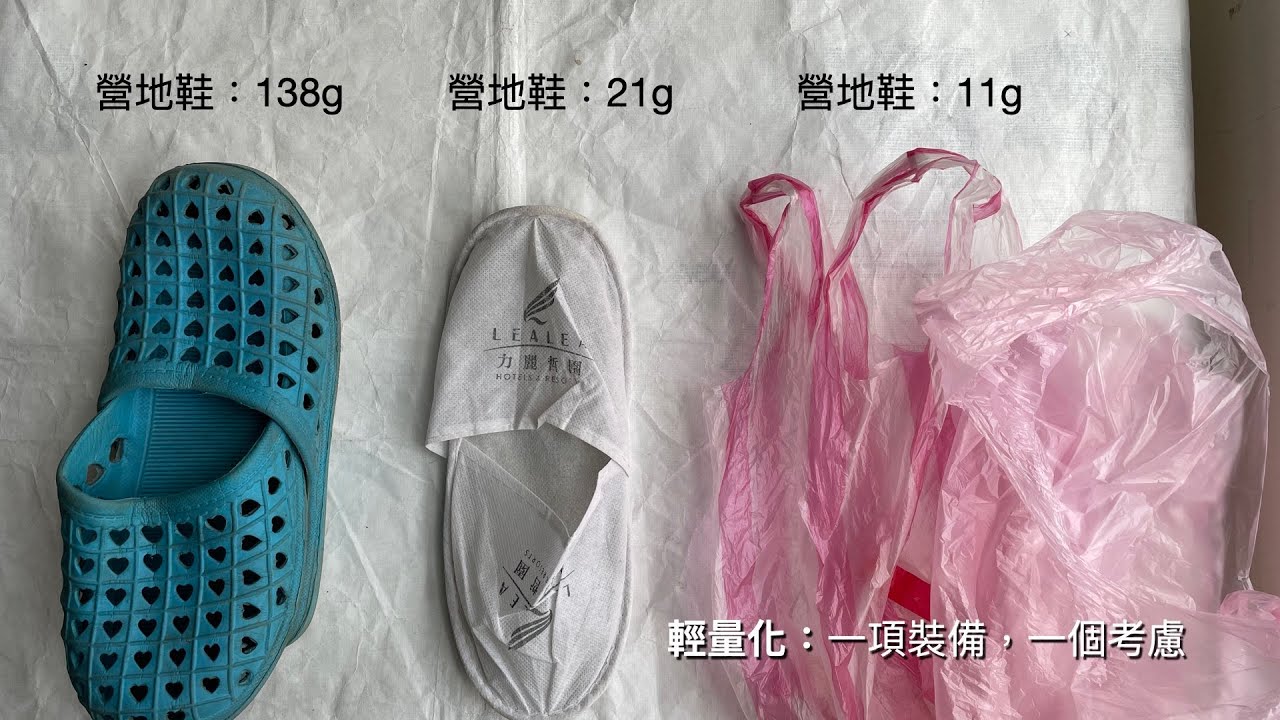 輕量化：一項裝備，一個考慮