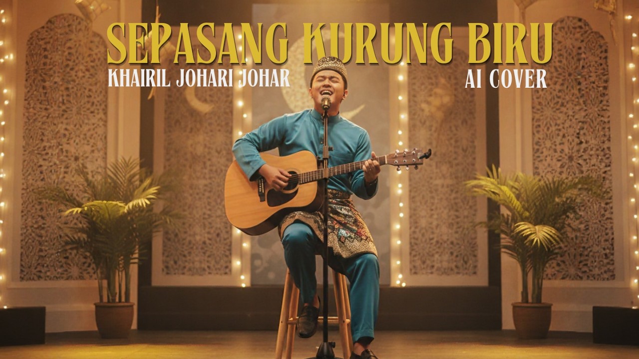 Sepasang Kurung Biru | Khairil Johari Johar | AI Cover | Raya Edition