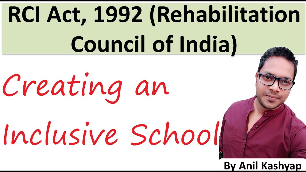 RCI Act 1992 (Rehabilitation Council of India act) |Anil Kashyap|