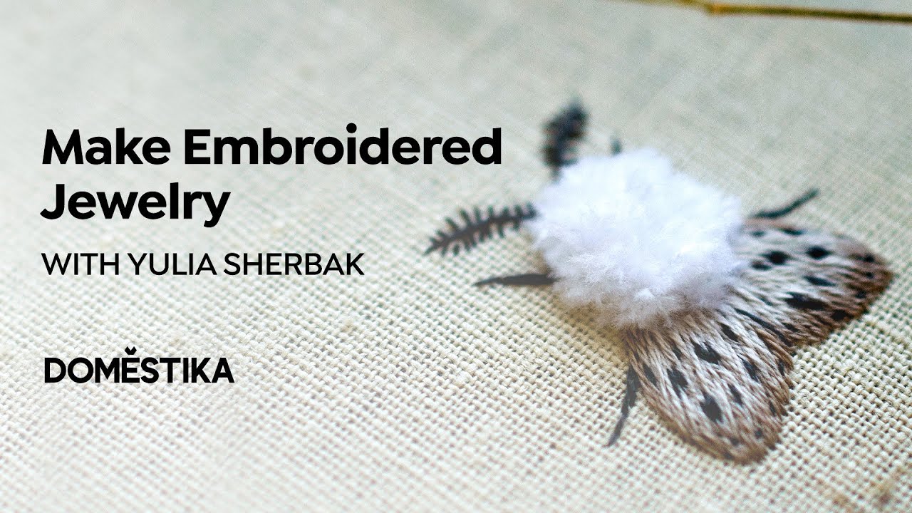 Bordado en miniatura: crea joyas textiles | CURSO ONLINE de Yulia Sherback
