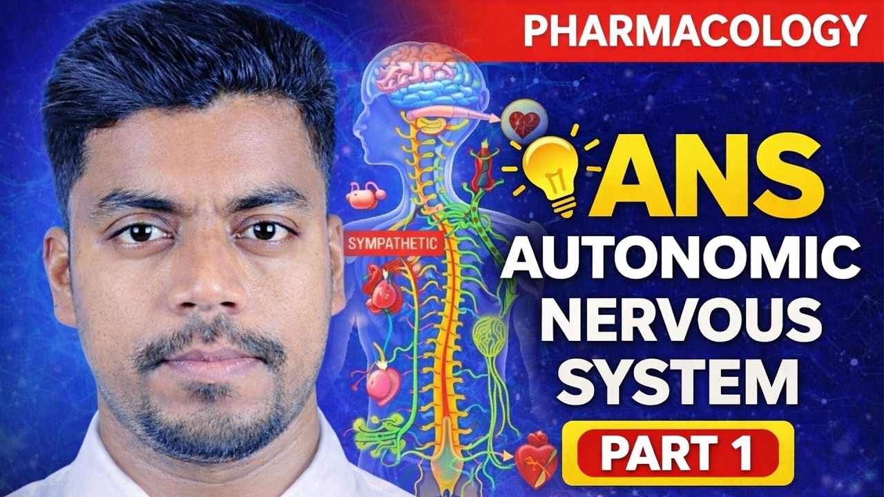 Autonomic Nervous System (ANS) Basics | Pharmacology Lecture | Part 1