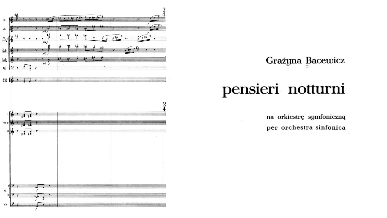 Bacewicz: Pensieri Notturni (Polish Radio Symphony Orchestra)
