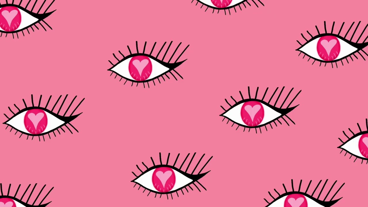 3 Hour Cute Aesthetic Pattern 💖 Girly Eye Loop for Relaxing, TV & Pinterest Vibes (4K)