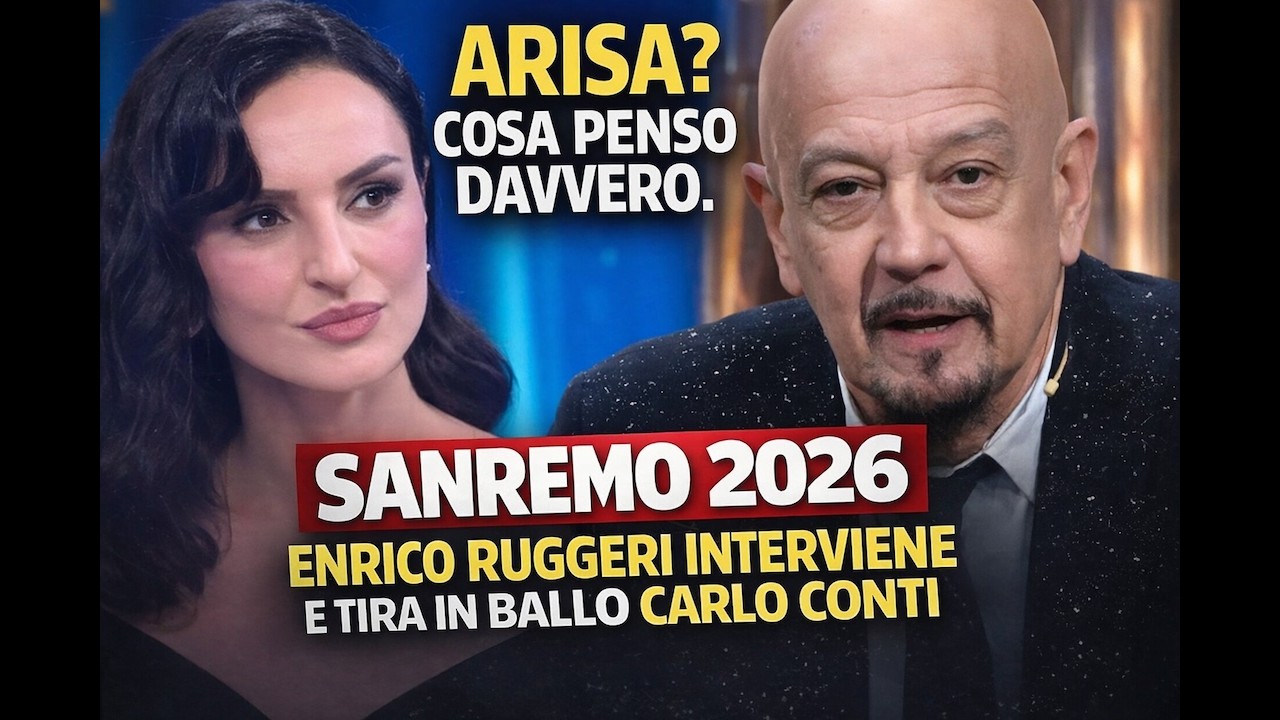 “Arisa? Cosa penso davvero”. Sanremo 2026, Enrico Ruggeri interviene e tira in ballo Carlo Conti