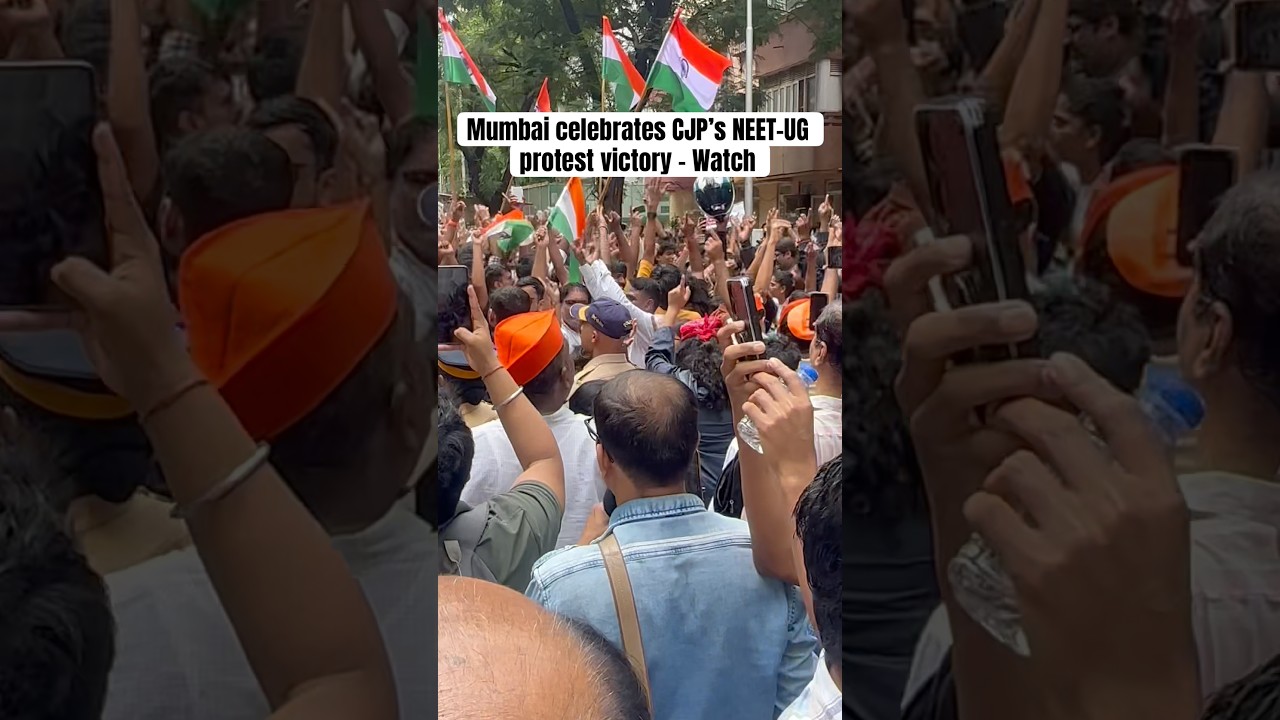 Mumbai Celebrates CJP&rsquo;s NEET-UG Protest Victory | Thousands Gather at Shivaji Park | Watch