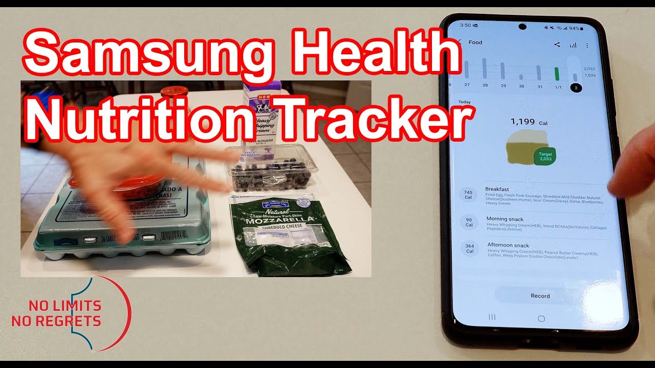 Samsung HEALTH APP How to Use Samsung Health Nutrition App - Samsung Health Monitor App