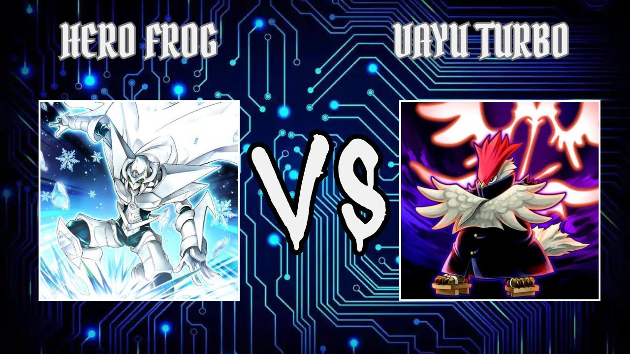 jacksworn(Hero Frog) vs Krabs( Vayu Turbo) | Yugioh Edison Format | Dueling Book