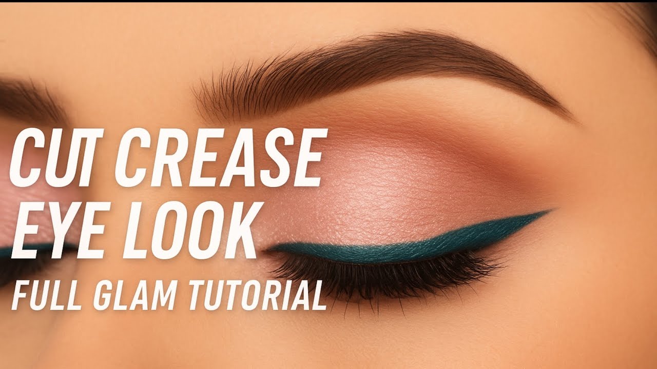 Soft Pink Cut Crease Eye Makeup | Elegant Glam Look Tutorial 💖✨ | Daily & Party Glam Look 