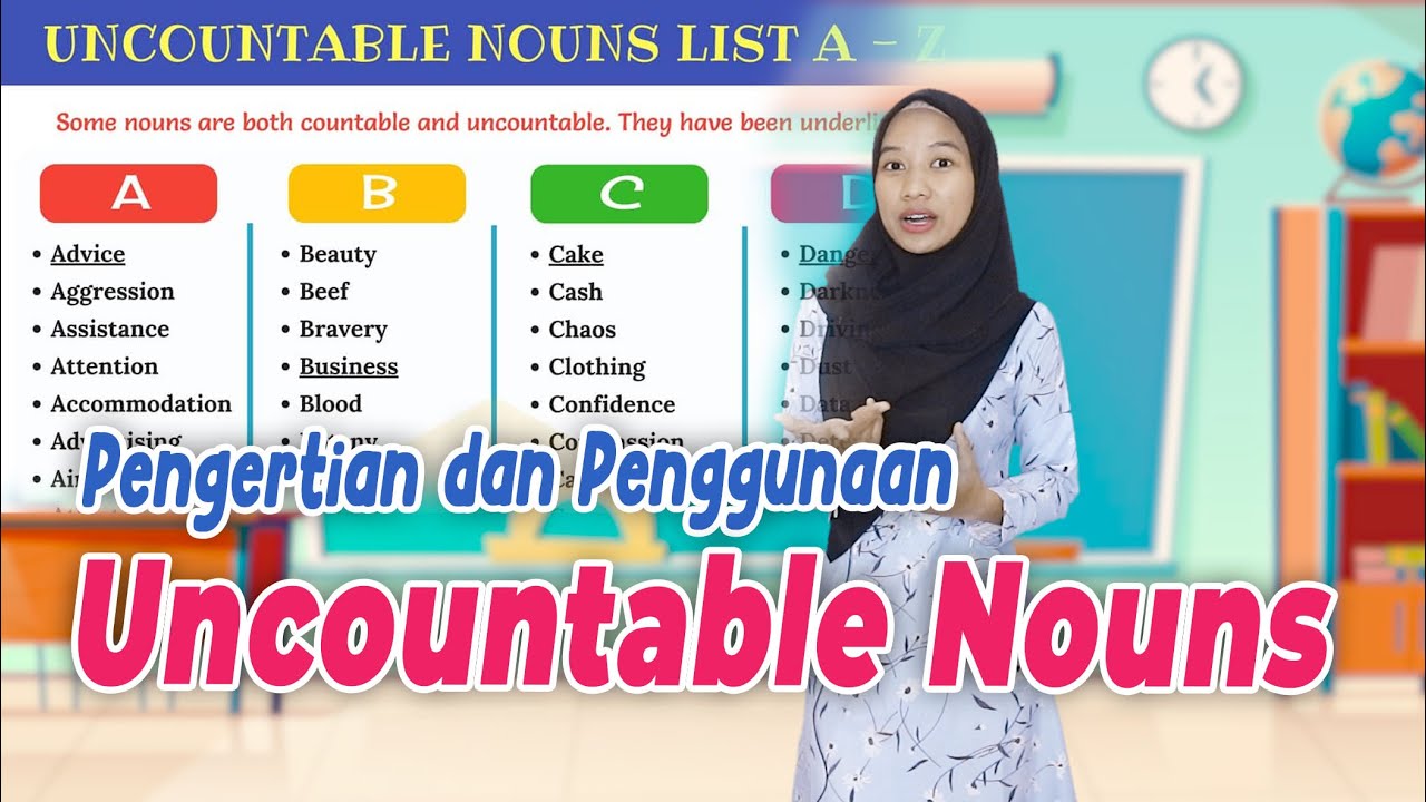 Pengertian Uncountable Nouns pada Bahasa Inggris