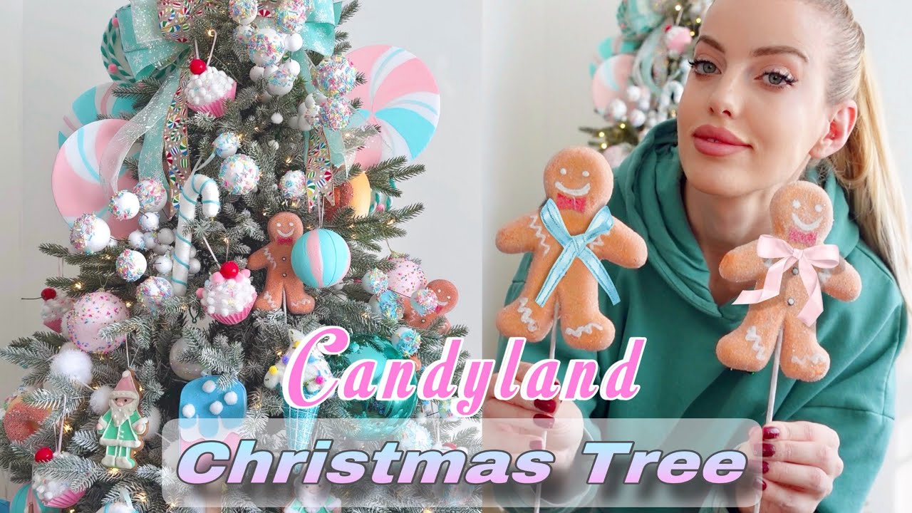 2024 Candy land Christmas tree | ჩვენი  ნაძვის ხე  | natia MUA