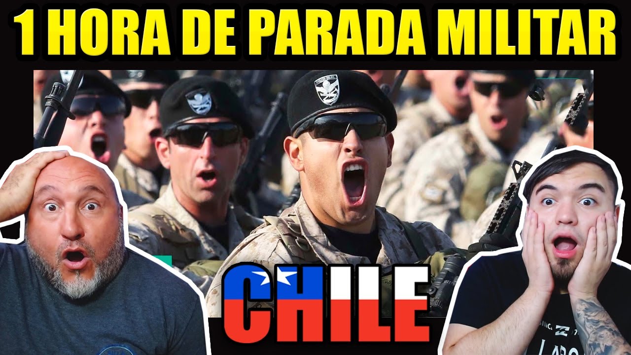 1 HORA DE PARADA MILITAR CHILE 🇨🇱 HIMNOS Y DESFILE MILITAR - REACCION