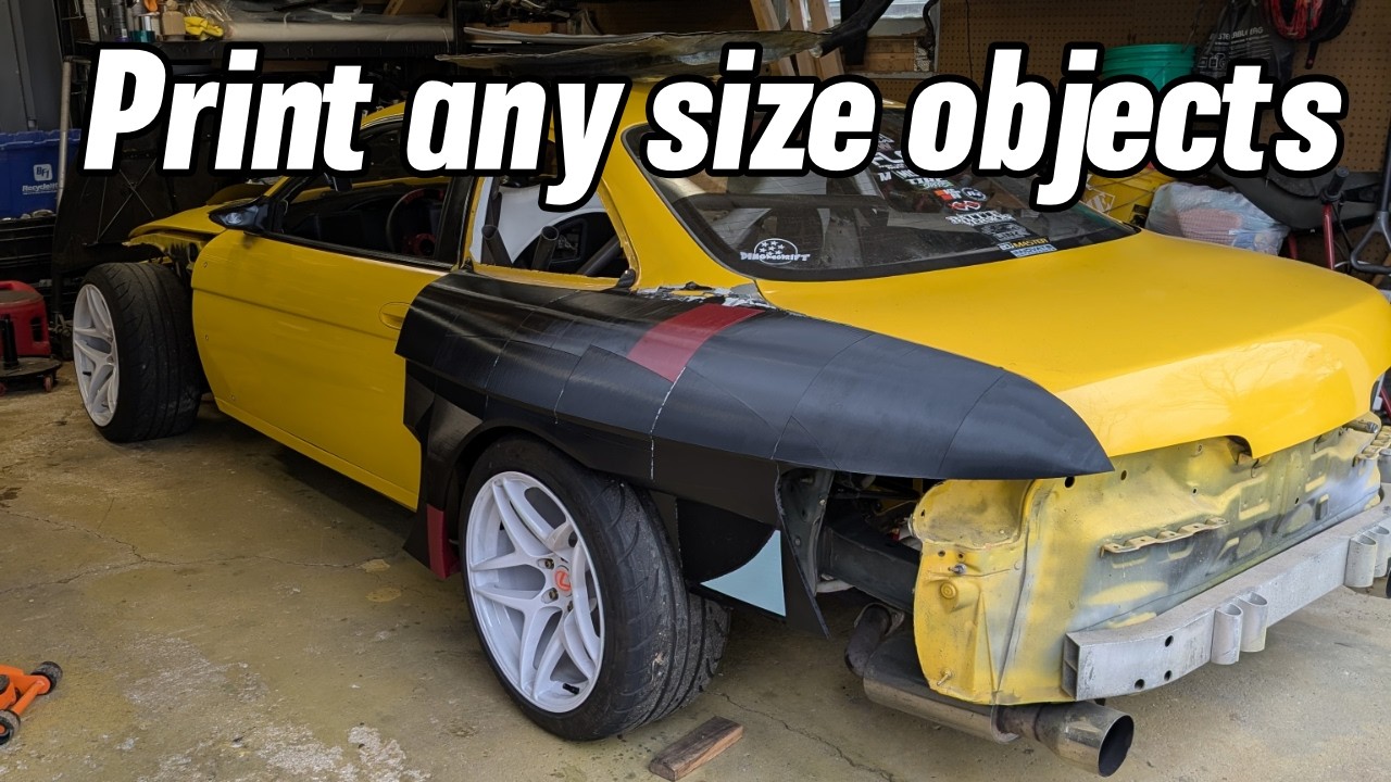 3D Print Huge Car Parts on any 3D Printer