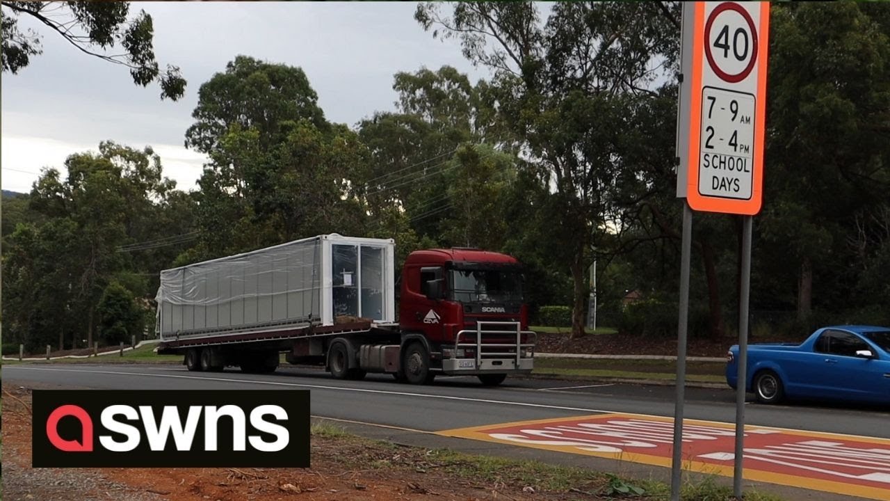 Aussie dad buys SHIPPING CONTAINER from China and turns it into a HOME | SWNS