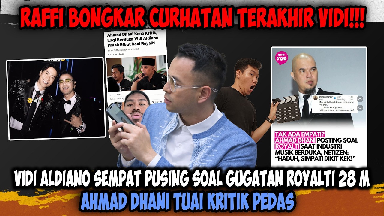 Drama Royalti❗❗ Raffi Cerita Vidi Aldiano Curhat Pusing Digugat Rp28 M, Ahmad Dhani Kena Kritik
