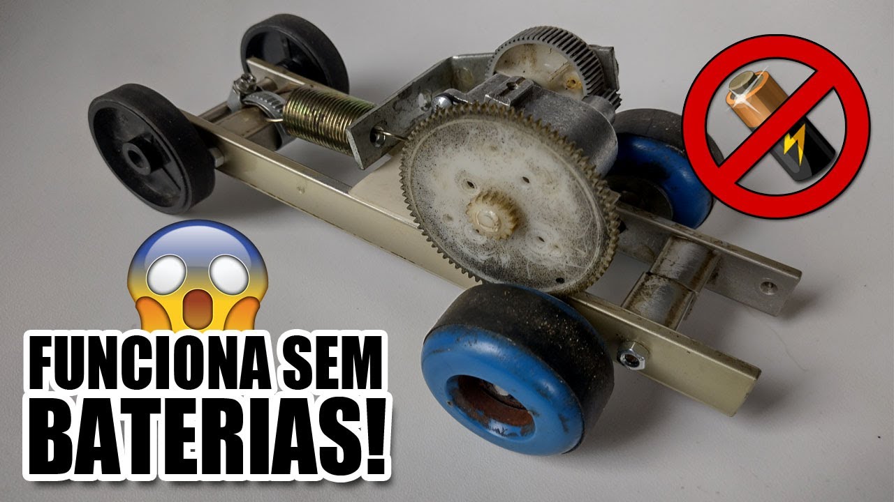 Fim da gasolina? Carro movido por molas!