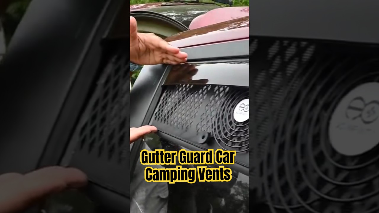 Genius DIY Car Camping Window Vents With Fans