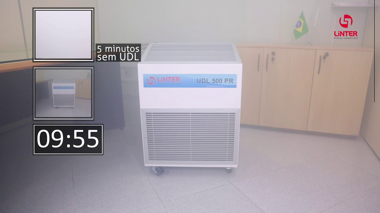Purificador de Ar UDL - Linter Filtros - Teste de Fumaça