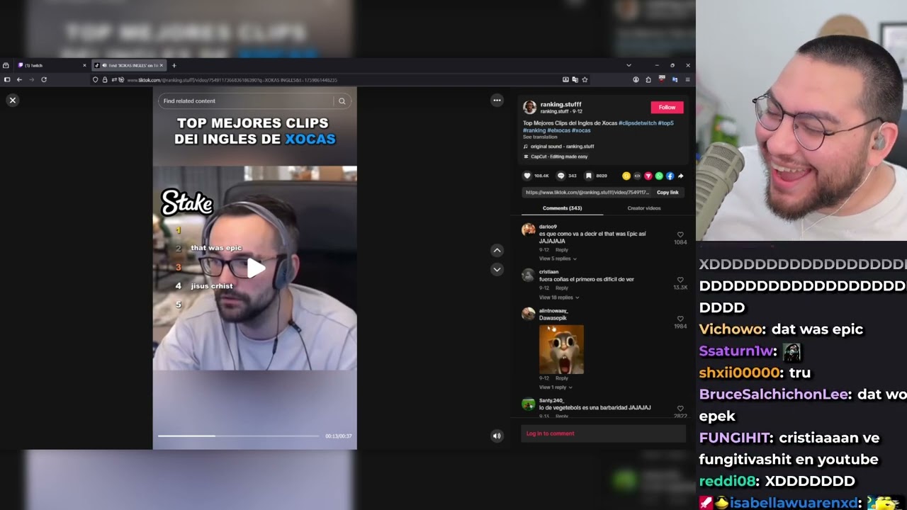 El cristian se burla del xokas hablando inglés