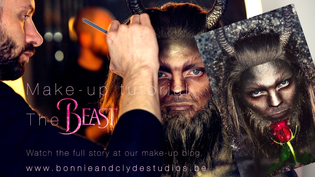 Beauty and the beast: The beast make up tutorial (time lapse)
