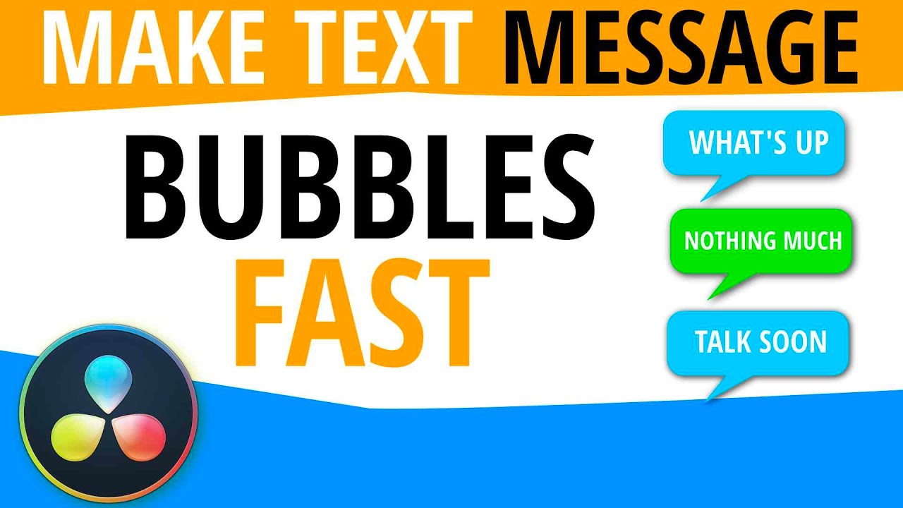 Create Text Message Bubbles Fast | DaVinci Resolve Fusion