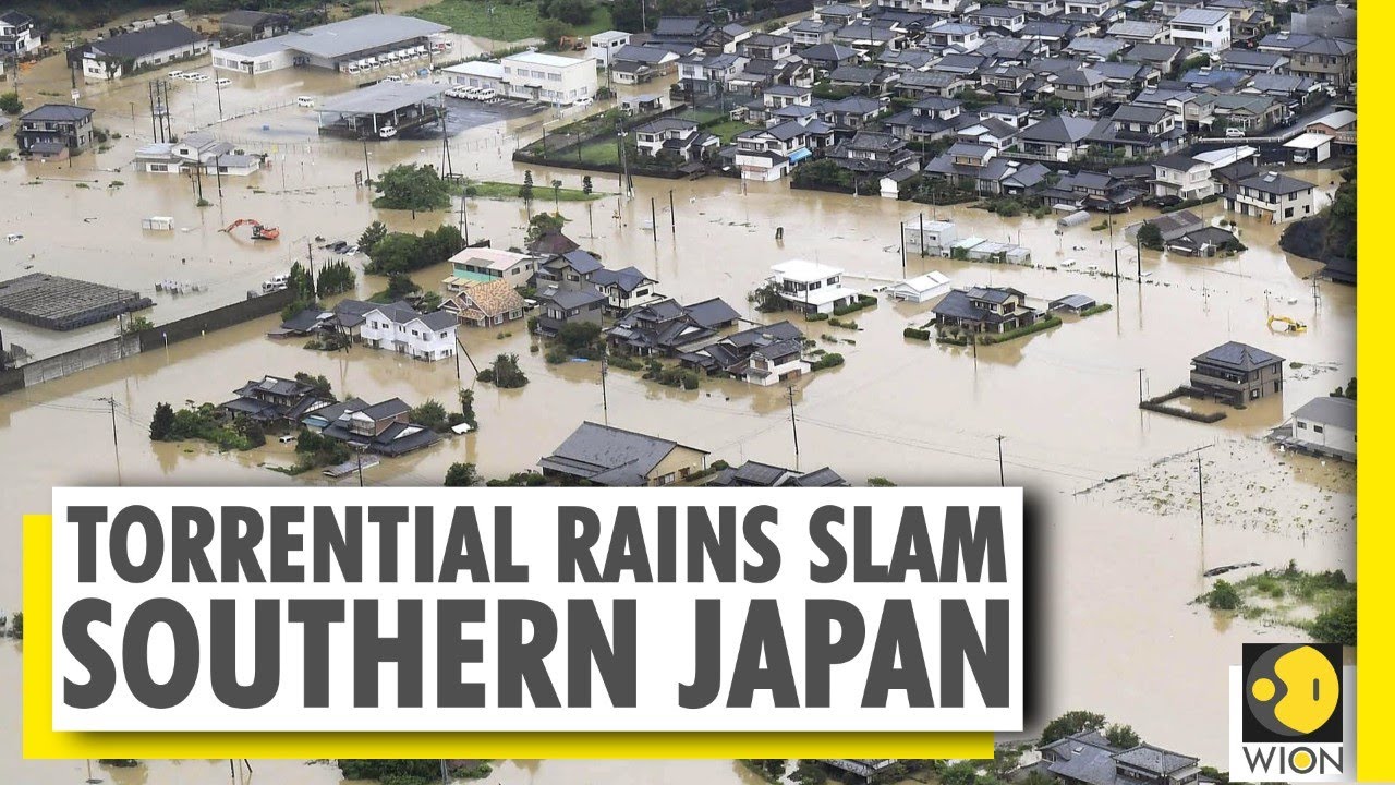 Torrential rains trigger floods & landslide in southern islands of Japan | World News