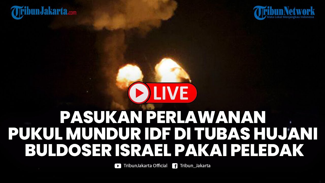 🔴Pasukan Perlawanan Pukul Mundur IDF di Tubas Hujani Buldoser Israel pakai Peledak, Tentara Terbakar