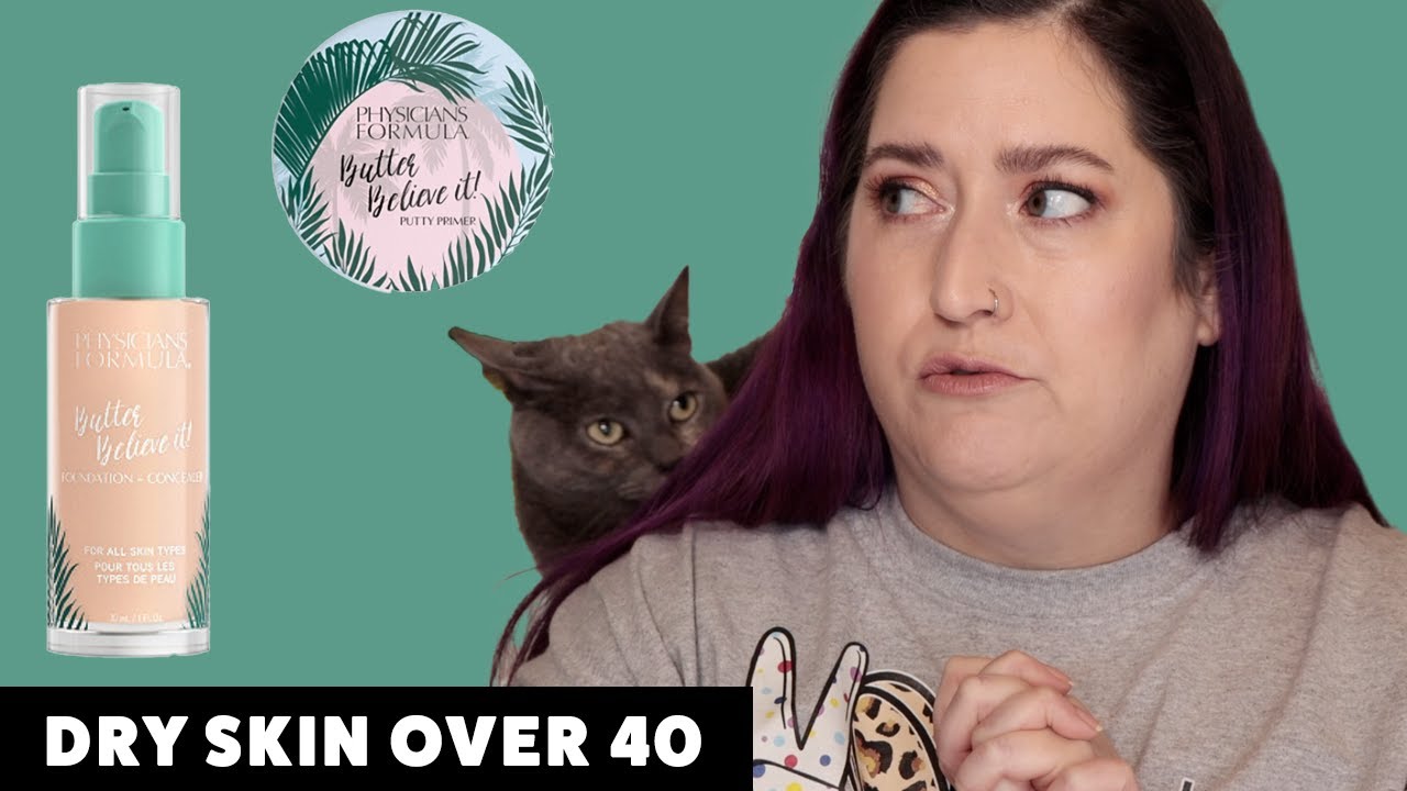 PHYSICIANS FORMULA BUTTER BELIEVE IT FOUNDATION & PUTTY PRIMER | Dry Skin Review & Wear Test
